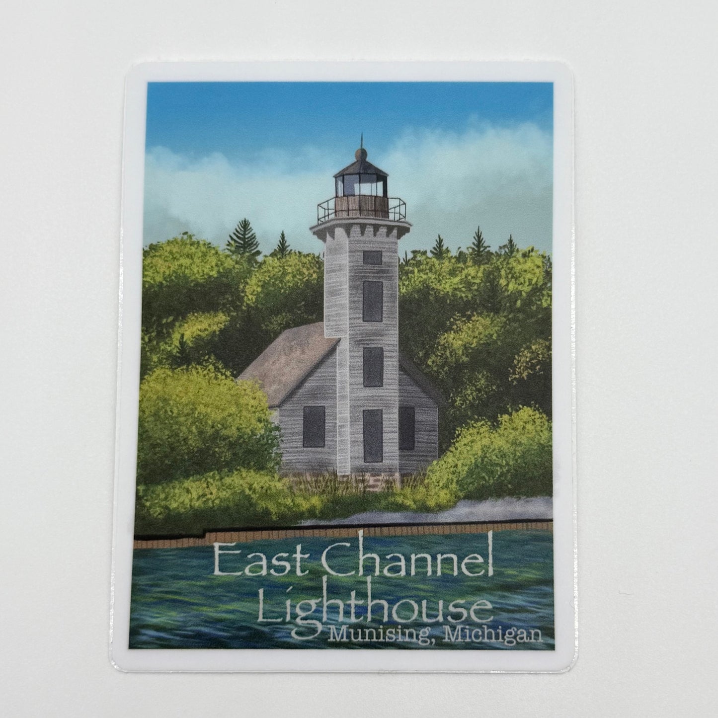 East Channel Lighthouse Vinyl Sticker