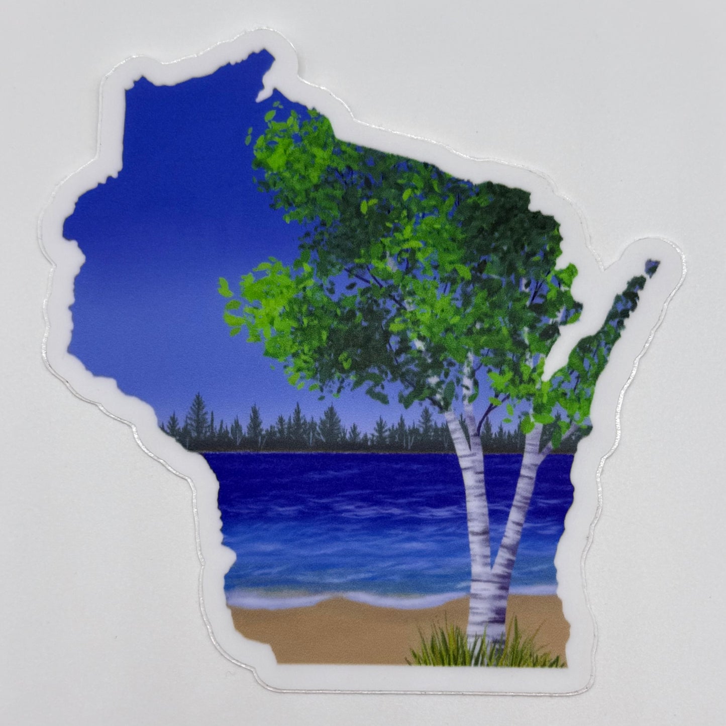 Wisconsin Lake Vinyl Sticker