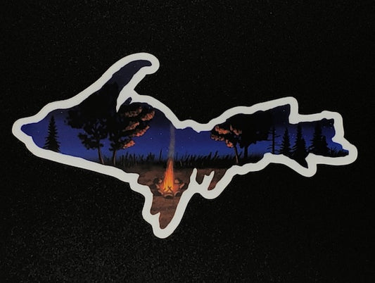 U.P. Campfire Vinyl Sticker