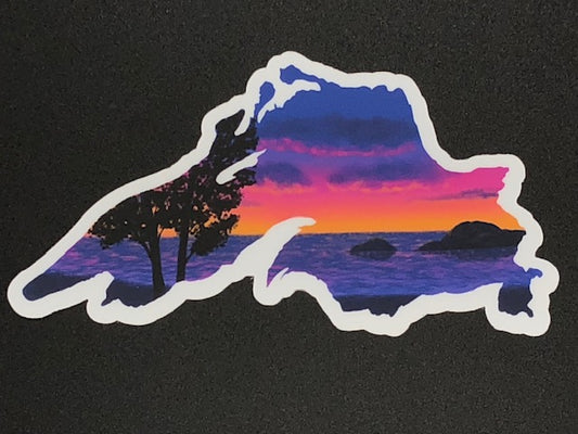 Lake Superior Sunrise Vinyl Sticker